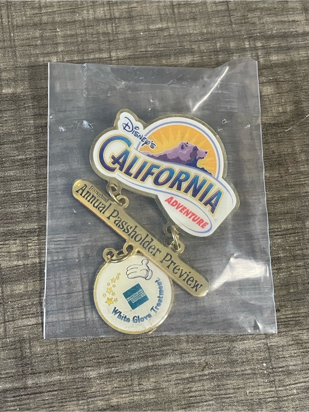 Vintage Disney's California Adventure Annual Passholder Preview Dangle Pin